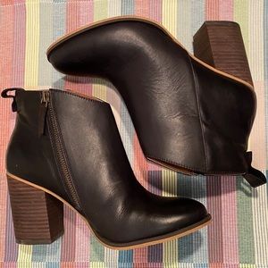 Nordstrom BP. Black leather boots